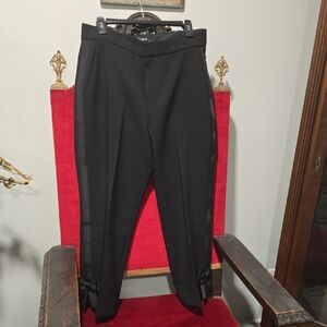 Kate Spade Women's Black Dress Pants with Bow Detail